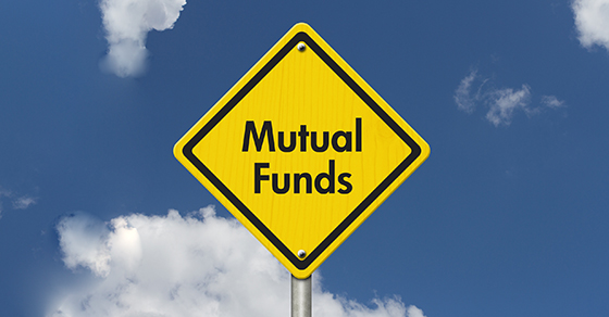 yellow road sign that says mutual funds