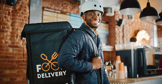 food delivery man