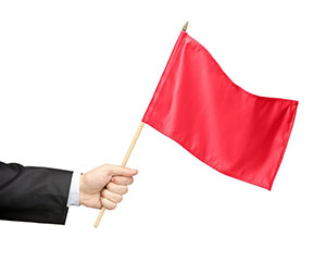 image of red flag