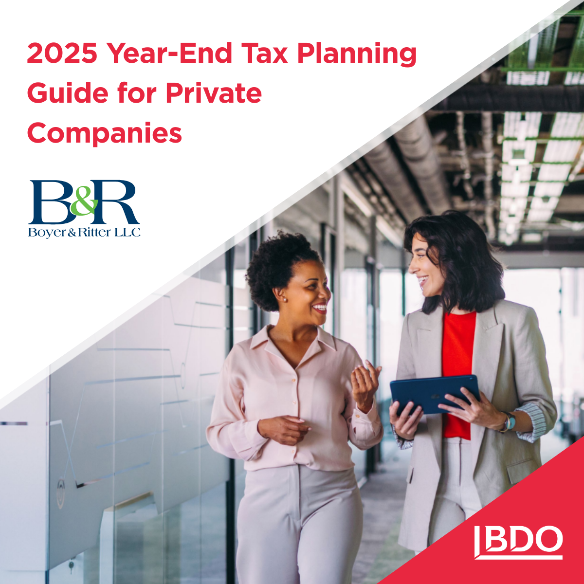 two professionals walking