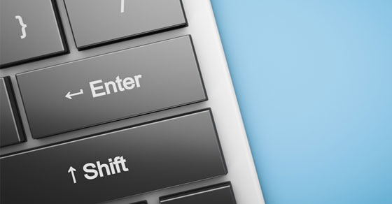 shift and enter keyboard