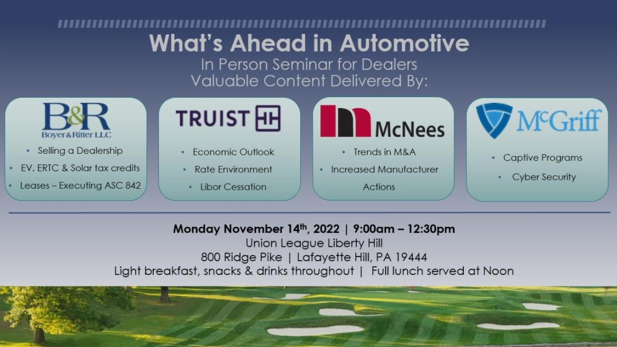 whats next in automotive seminar
