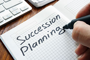 image of paper with text - succession planning