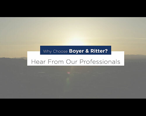 Why Choose Boyer & Ritter? Watch the video to learn more.